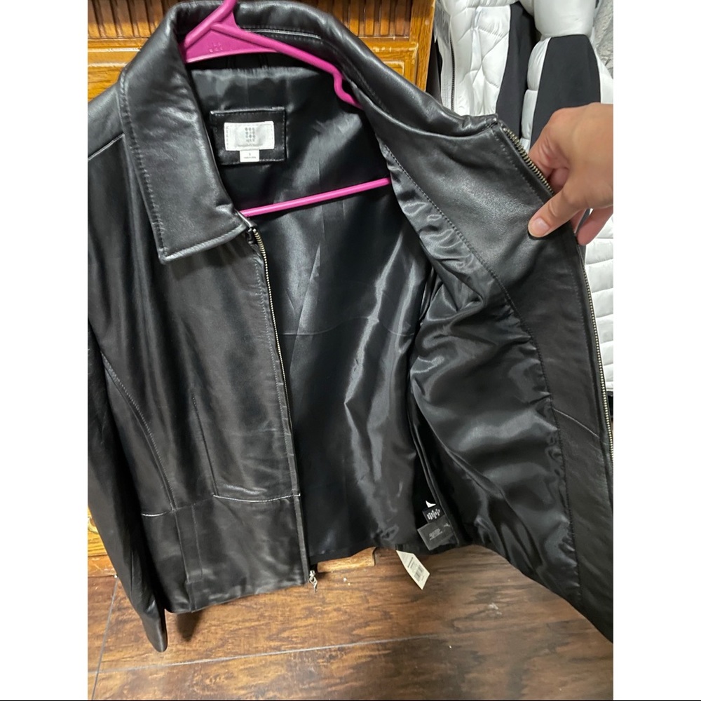 Apt 9 Lambskin Leather Jacket - Picture 4 of 5